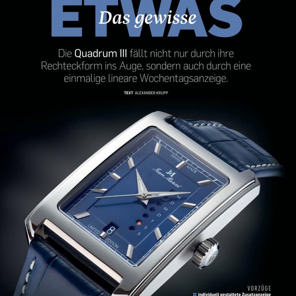 Test of Quadrum III in Chronos magazine