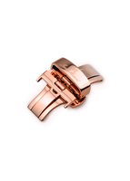Butterfly folding buckle, rose gold plated