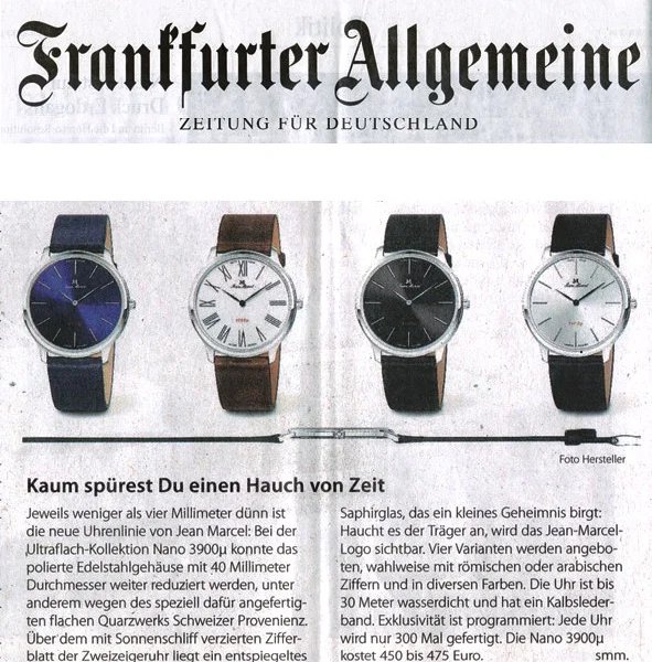 NANO Kollektion in der F.A.Z.